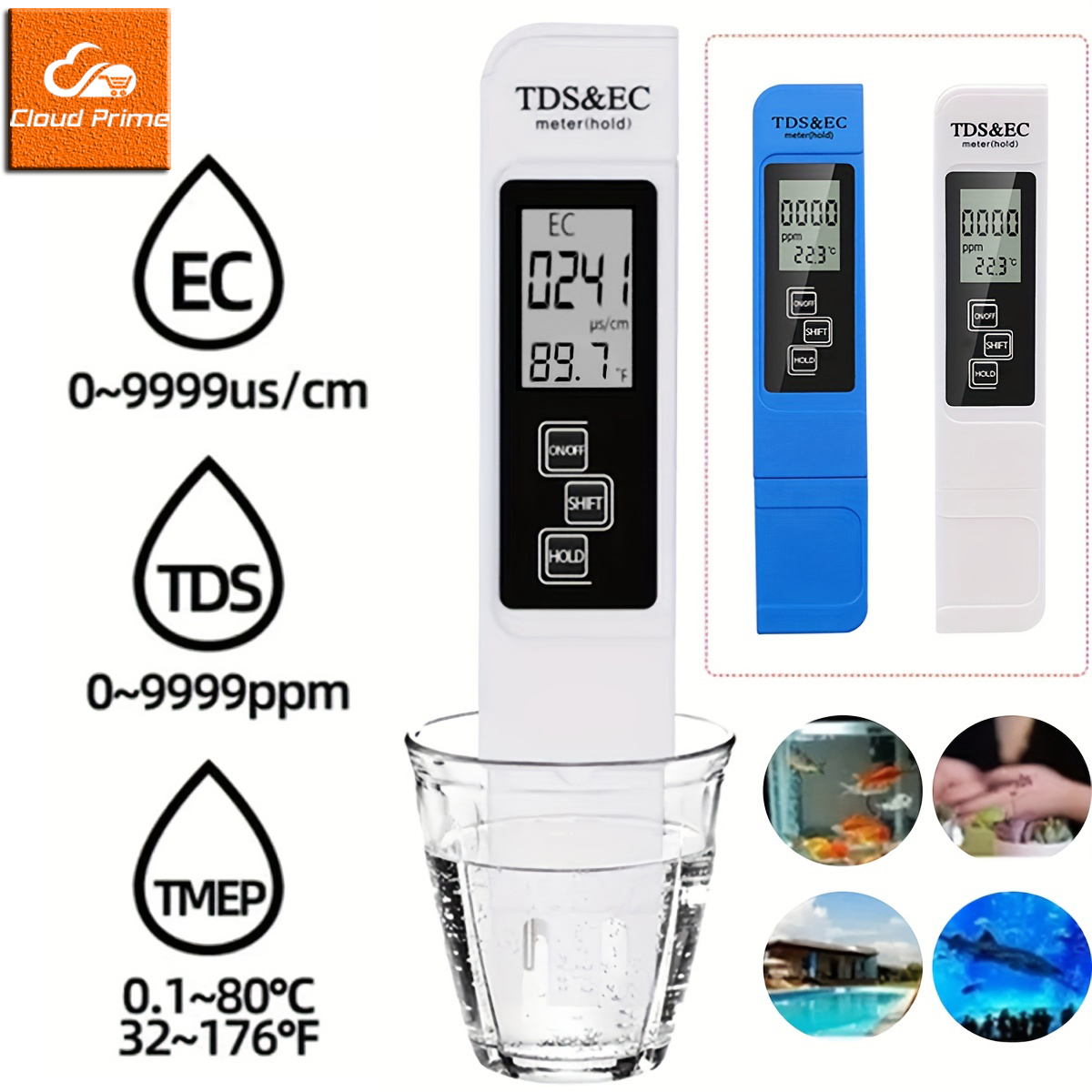 3in1 Water Quality Detection P - Ph Meter Digital Water Tester 评论和价格