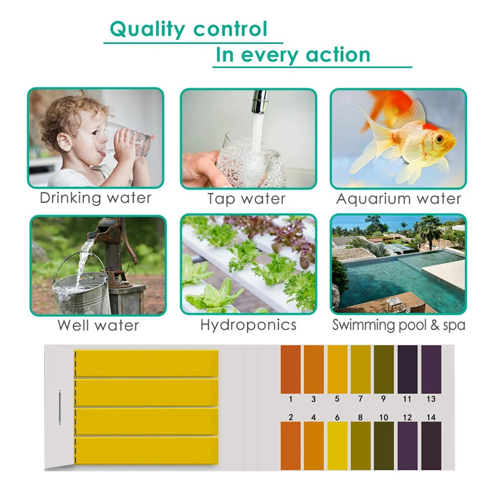 80-400pcs PH Test Strips For W - Ph Meter Digital Water Tester 评论和价格
